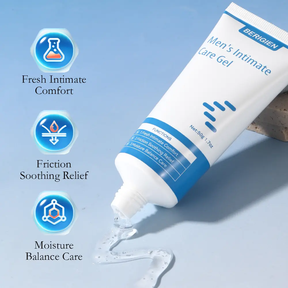 Berigien Skin Care Gel: Quickly absorbs to protect skin pores.Promotes men's skin health, keeping it dry and non-sticky with quick absorption.