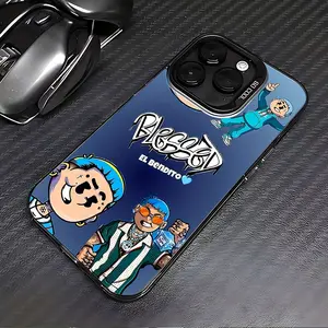 Phone Case - Blessd Cartoon Cute Singer Phone Case Compatible with for iphone 17, 16E, 16, 15, 14, 13, 12, 11 Mini Pro Max Air X XR XSMAX 8 7 Plus, Featuring a Shockproof Matte Back, Mobile Accessories, Smooth Texture, UV Printed Design