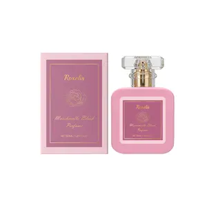 Marshmallow Blush Perfume, Sweet Strawberry Vanilla Fragrance, Pink, 50mL/1.69 Fl Oz, Long-Lasting