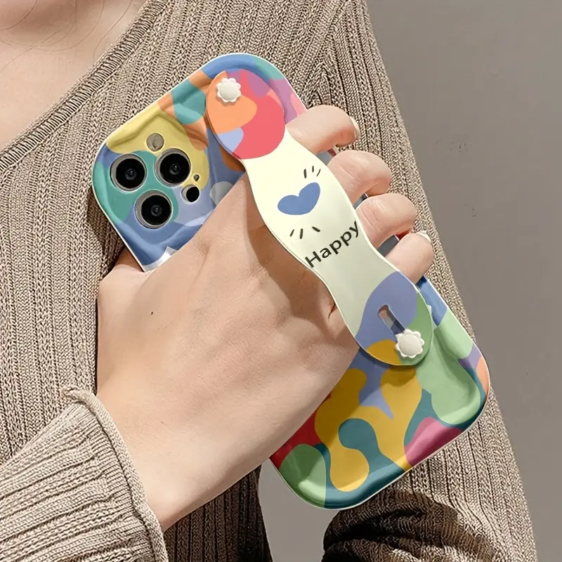 Compatible with Apple Series 111213141516 Promax Series A06/A16/A26/A36/A56/S23/S25 Ultra Soft Gel Shockproof Cream Color Anime Pattern Printed Phone Case