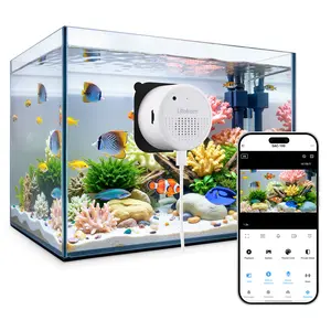 Litokam 2K Aquarium&Terrarium Pet Camera.Magnetic Install &Close Focus Lens for Fish,Lizard, Reptile Pet and Window Bird Feeder,2.4GHz & 5GHz WiFi,Auto focus,24/7 Recording