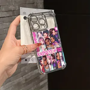 Phone Case for iPhone 17 16 15 14 13 12 11 PRO MAX PLUS and 16E Series - K-KATSEYE - Transparent, Soft and Anti-drop - Music Group Design
