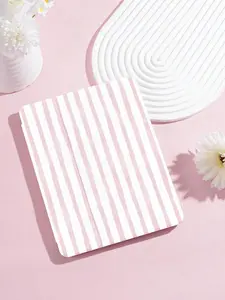 Simplified Pink Straight Line Pattern Tablet Case, Compatible With IPad 9.7/10.2/10.5/10.9/12.9/Pro 11, 10th Generation, Compatible With Samsung Galaxy Tab S6 Lite 10.4-Inch, Compatible With Kindle Paperwhite 12th Gen 2024, Kindle (11th Generation)
