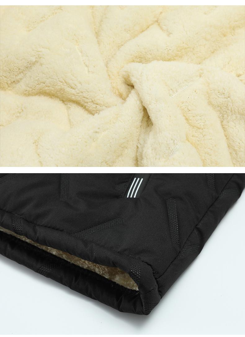 Three-Piece Set, 2025 New Ultrasonic Lamb Wool Cotton Jacket Three-Piece Set for Men, Warm Fleece-Lined Stand Collar Lamb Wool Cotton Jacket Clothes Menswear Hoodie Matching Pants Pants Suits Top Long Sleeve Long Sleeve Trouser Matching SpringStatements