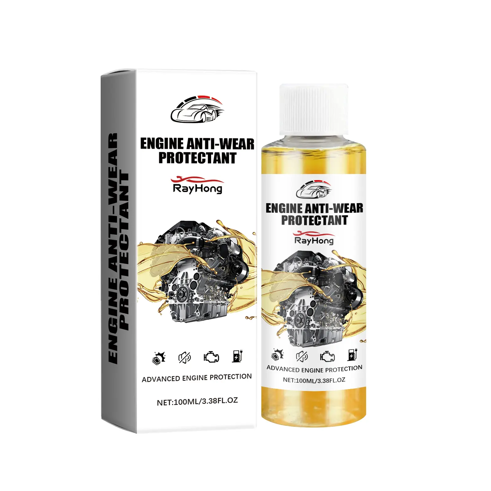 Engine Anti-Wear Protection Spray - Reduces Friction, Enhances Performance, Lowers Noise, Prevents Vibration, Stops Rust, Supports Car Maintenance