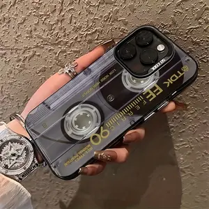 Vintage Style Phone Case with Ribbon Pattern for iPhone 17 16 15 14 13 12 11 PRO MAX PLUS AIR and 16E AIR XR XS MAX 7 8 Plus Series, Matte Anti-Fall Back Cover