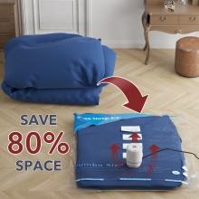 Vacuum Storage Bags, Space Saver Sealer Bags for Clothing, Pillows, Comforters, Blankets, Bedding, Travel, 12 Roll Bags, PA+PE Material Space Saver Home storage / Bedroom clothing storage bags / Vacuum compression storage/Space-saving essentials