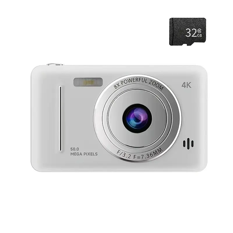 Portable Lightweight Retro CCD Entry-Level Camera with Dual Front And Rear Cameras And Flash, 2 Styles (No Memory Card And with 32G Memory Card) - Multi-Color - 1pc