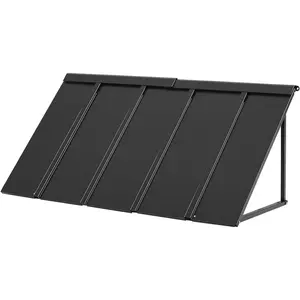 VEVOR Fixed Metal Awning 56 x 24 in, Window Awning Door Canopy, Stable Triangle Steel Frame Awnings for Doors Exterior Rain, and Snow Sunlight Protection for Door Entrance, Windows, Porches, Balconies