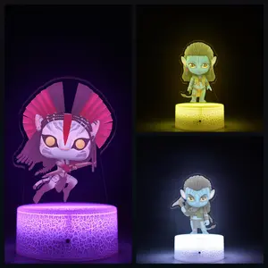 Avatar 3 Fire and Ash cute character LED night light, made of acrylic material, with a remote control, is the perfect birthday gift for children.