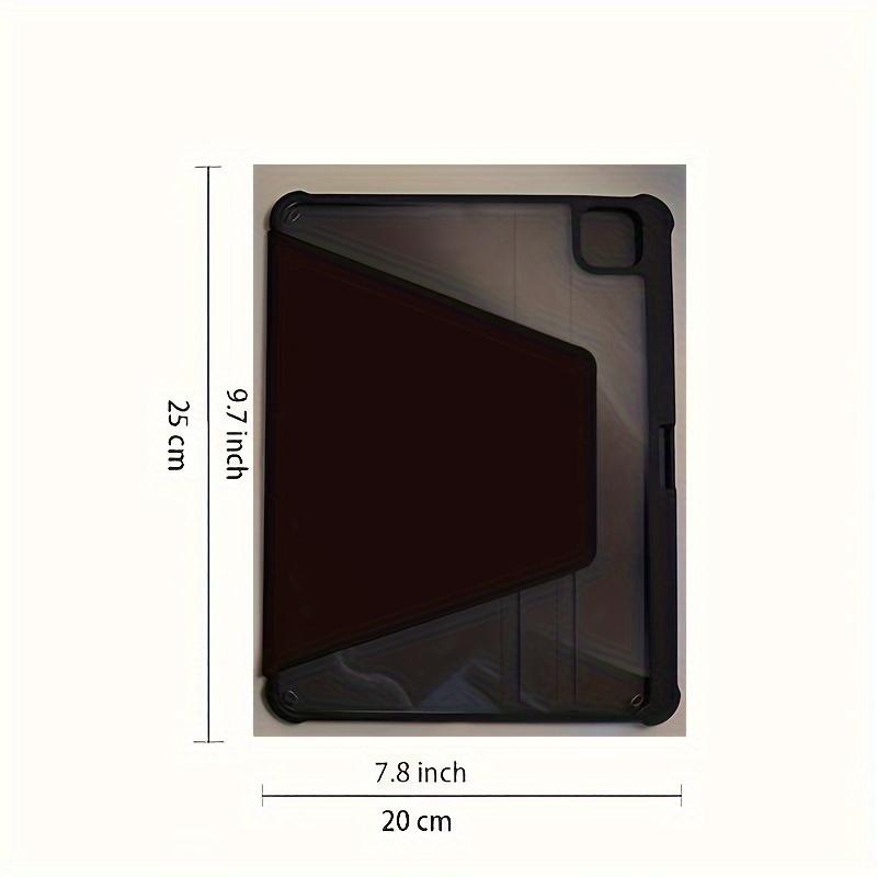 Pink cherry bow pattern, with adjustable bracket and pen slot, foldable non-slip TPU protective case, suitable for iPad mini, iPad Air, iPad Pro/iPad 10th generation, 11th generation and other series iPad protective cases