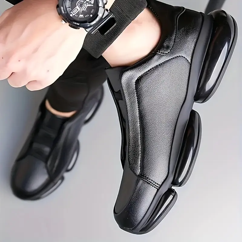Men Casual Breathable Comfort Shoes Soft Rubber Sole Business Fashion Sneakers Slip On Walking Office Work Loafers Classic Stylish Daily Wear style apparel mens active modern responsive trendy essential lightweight