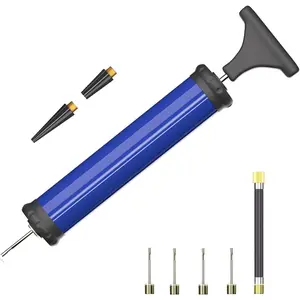 Portable Ball Pump,Air Pump Inflator Kit with Needle,Nozzle, Extension Hose for Basketball Football Volleyball Rugby Exercise Sports Ball